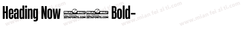 Heading Now 56 Bold字体转换